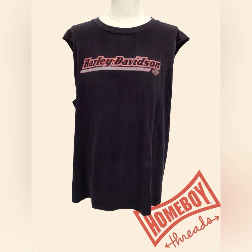 Harley-Davidson Men’s Black Sleeveless Tee Size 2XL